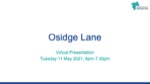 Hendon Hub - Osidge Lane Virtual Presentation 11th May 2021